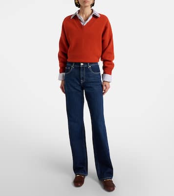 Tess high-rise straight jeans | 7 For All Mankind