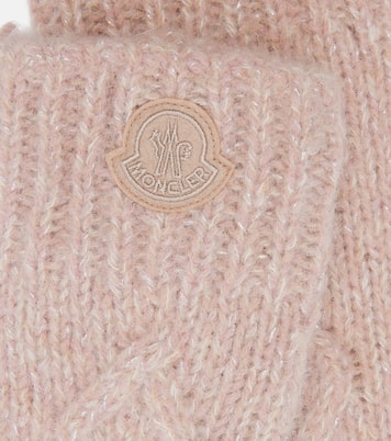 Gants brodés en alpaga mélangé | Moncler