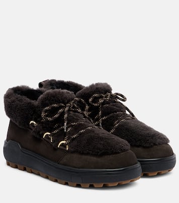 Bottines Chamonix en daim et shearling | Bogner