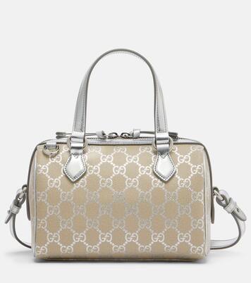 Tote Bag GG Emblem mit Leder | Gucci