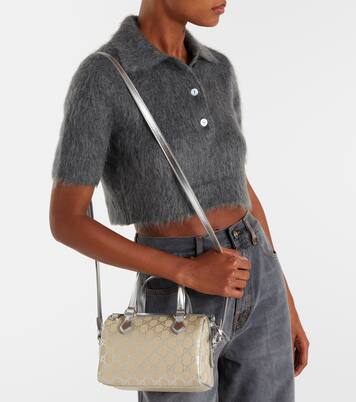 Tote Bag GG Emblem mit Leder | Gucci