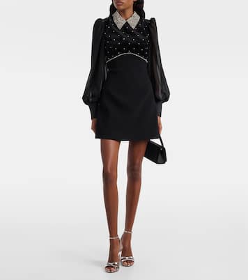 Vestido corto con cristales | Rebecca Vallance