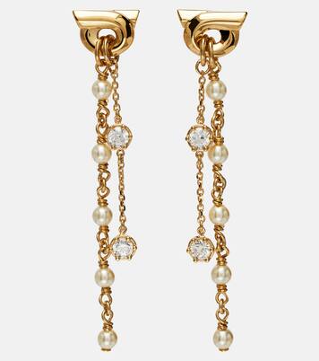 Boucles d’oreilles Gancini à ornements | Ferragamo