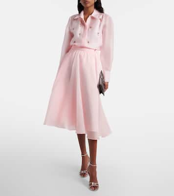 Camisa Mseagi de seda con cristales | Max Mara