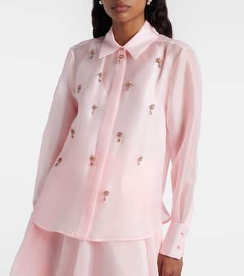 Camisa Mseagi de seda con cristales | Max Mara