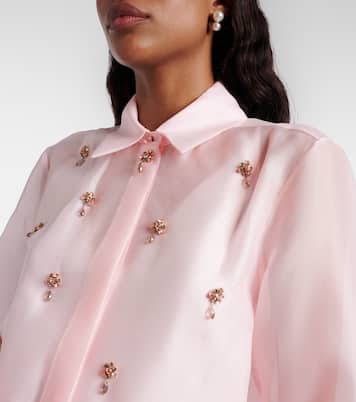 Camisa Mseagi de seda con cristales | Max Mara