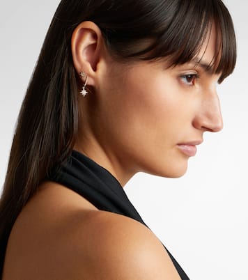 Northern Star 10kt gold earrings with diamonds | Stone and Strand