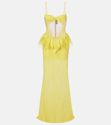 Peplum lace cocktail dress | David Koma