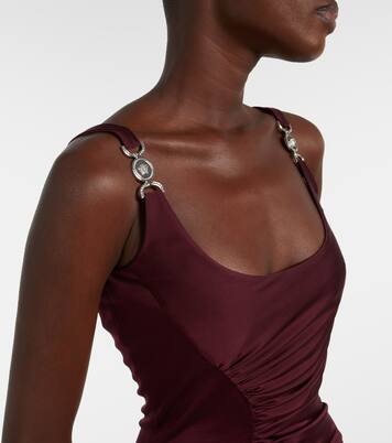 Medusa ruched jersey bodysuit | Versace