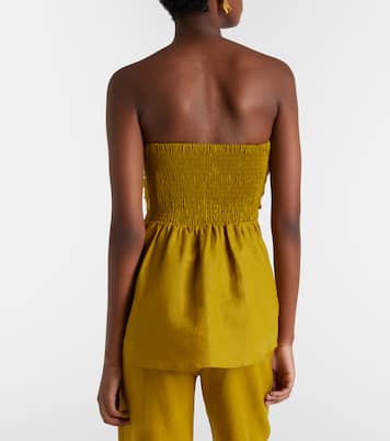 Caen strapless linen top | Faithfull