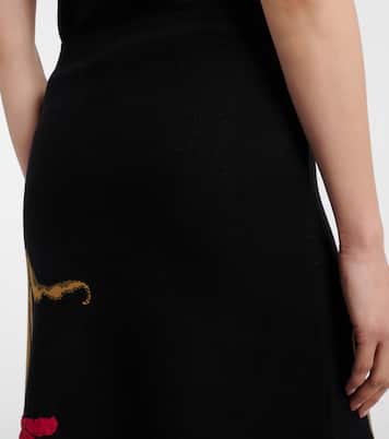 Midirock aus Jacquard | Erdem