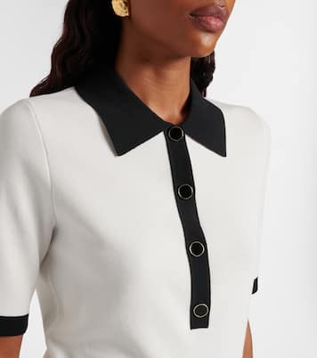 Ribbed-knit polo shirt | Nina Ricci