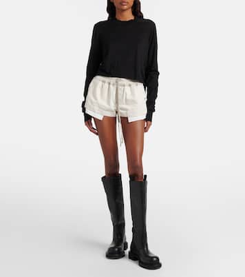 Belted cotton jersey T-shirt | Rick Owens