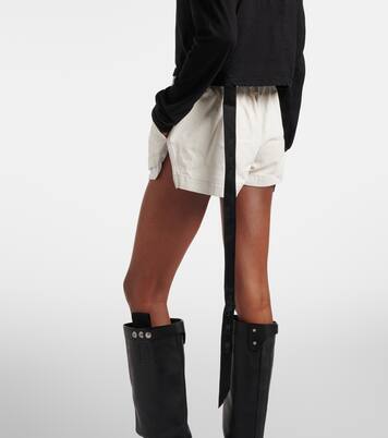 Belted cotton jersey T-shirt | Rick Owens