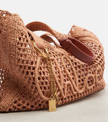 Summer Banana raffia tote bag | Chloé