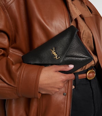 Cassandre Small leather clutch | Saint Laurent