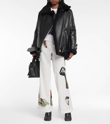 Giacca Velocite in pelle con shearling | Acne Studios