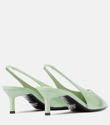 Slingback-Pumps aus Leder | Prada