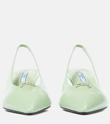 Slingback-Pumps aus Leder | Prada