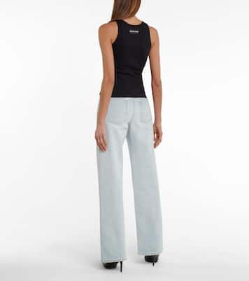 Ribbed-knit cotton tank top | Marine Serre