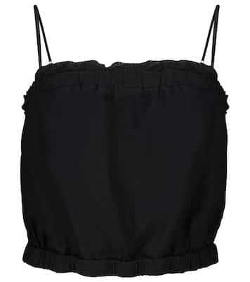 Divya silk and cotton voile camisole | Velvet