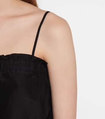 Divya silk and cotton voile camisole | Velvet