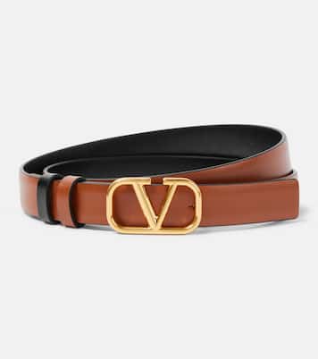 VLogo Signature 20 reversible leather belt | Valentino Garavani