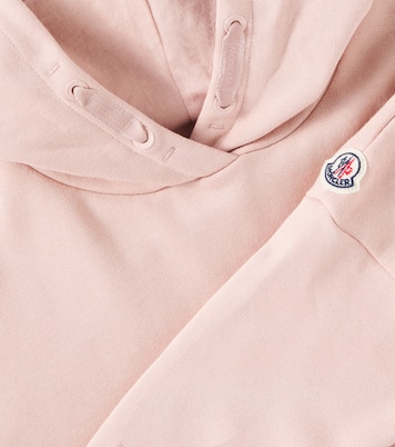 Abito felpa in jersey di cotone con logo | Moncler Enfant