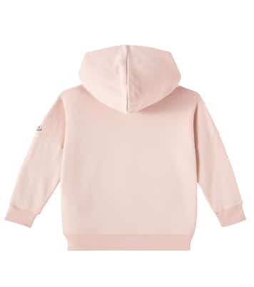 Abito felpa in jersey di cotone con logo | Moncler Enfant