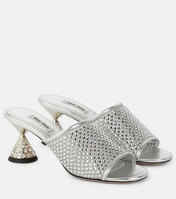 Sandali con cristalli | Miu Miu