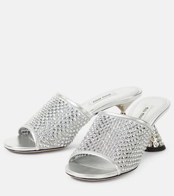 Sandali con cristalli | Miu Miu