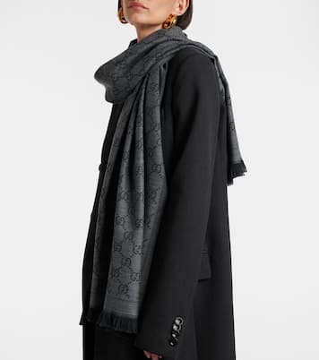 GG wool jacquard scarf | Gucci