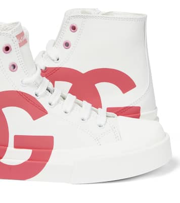 High-Top Sneakers aus Leder | Dolce&Gabbana Kids
