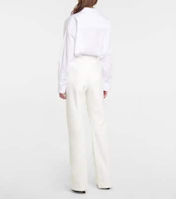 Kaplan Daisy high-rise cotton pants | Loro Piana