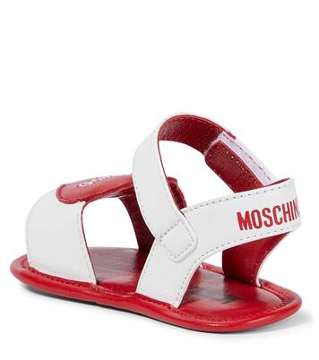 Baby logo leather sandals | Moschino Kids