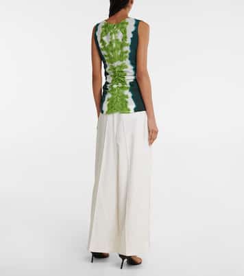 Pan tie-dye crêpe de chine top | Altuzarra