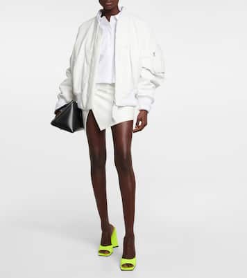 Cloe wrap leather miniskirt | The Attico