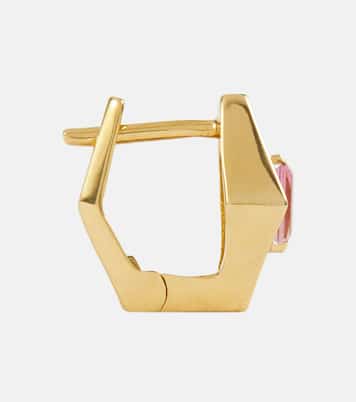 Deco Rombo Mini 9kt gold earrings with tourmaline | Aliita