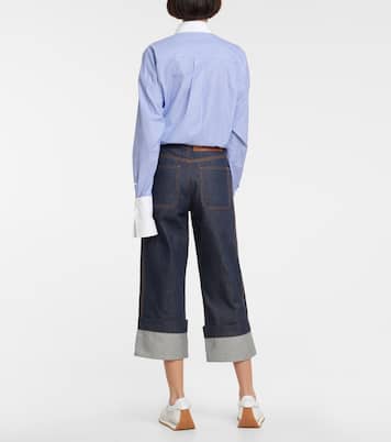 Jeans de tiro alto cropped | Loewe