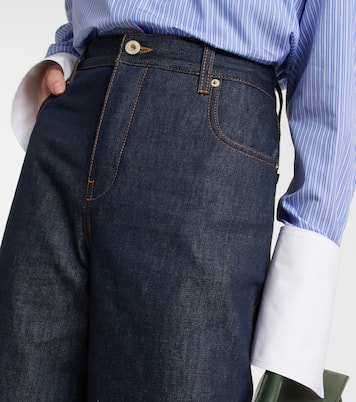 Jeans de tiro alto cropped | Loewe