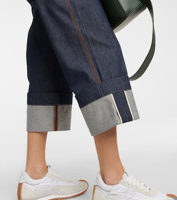 Jeans de tiro alto cropped | Loewe
