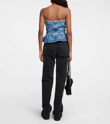 Top Solizinia in denim con volant | Marant Etoile