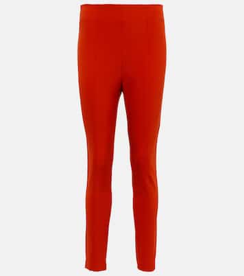 High-rise skinny scuba pants | Veronica Beard