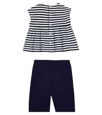 Baby - Top e pantaloni in cotone a righe | Il Gufo