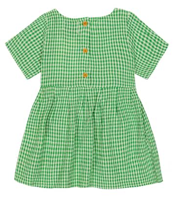 Baby Vichy checked cotton and linen dress | Bobo Choses