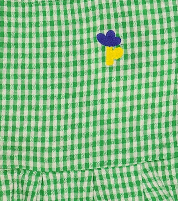 Baby Vichy checked cotton and linen dress | Bobo Choses