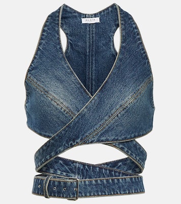 Brassière en jean | Alaïa