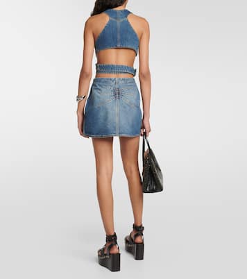 Brassière en jean | Alaïa