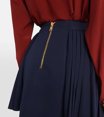Mini-jupe en laine vierge | Balmain