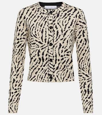 White Label printed silk-blend cardigan | Proenza Schouler